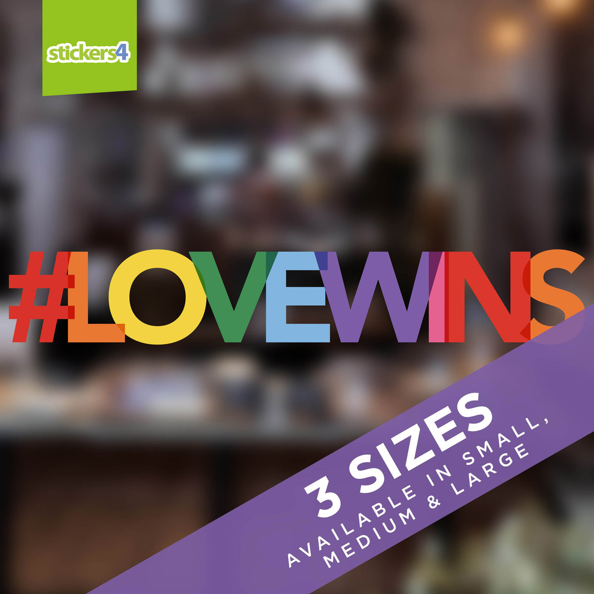 #LOVEWINS (Hashtag Love Wins) Window Sticker