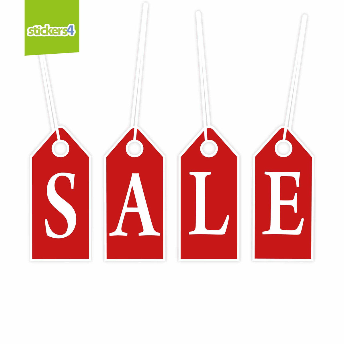 Large SALE Tags Window Sticker (Complete Set)