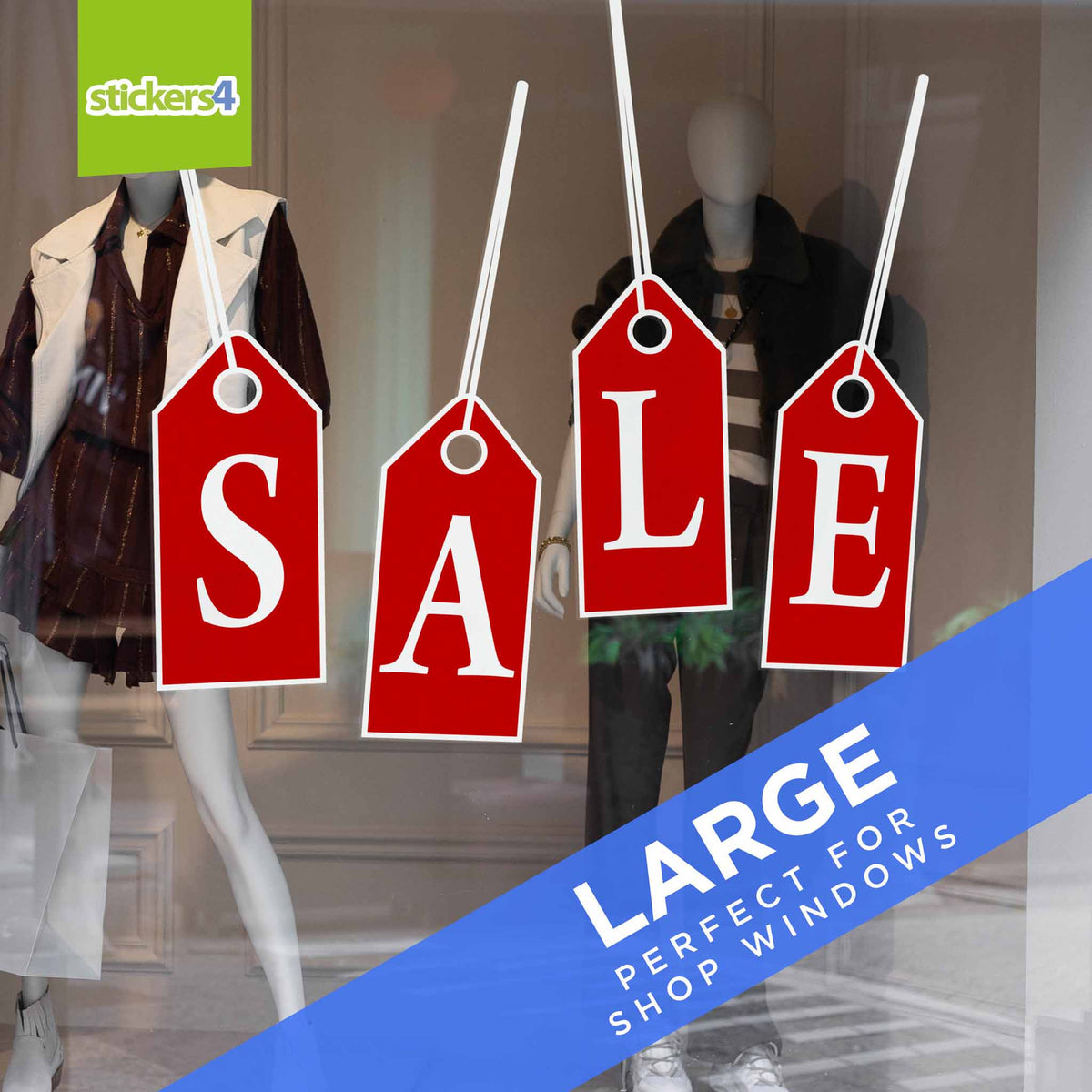 Large SALE Tags Window Sticker (Complete Set)