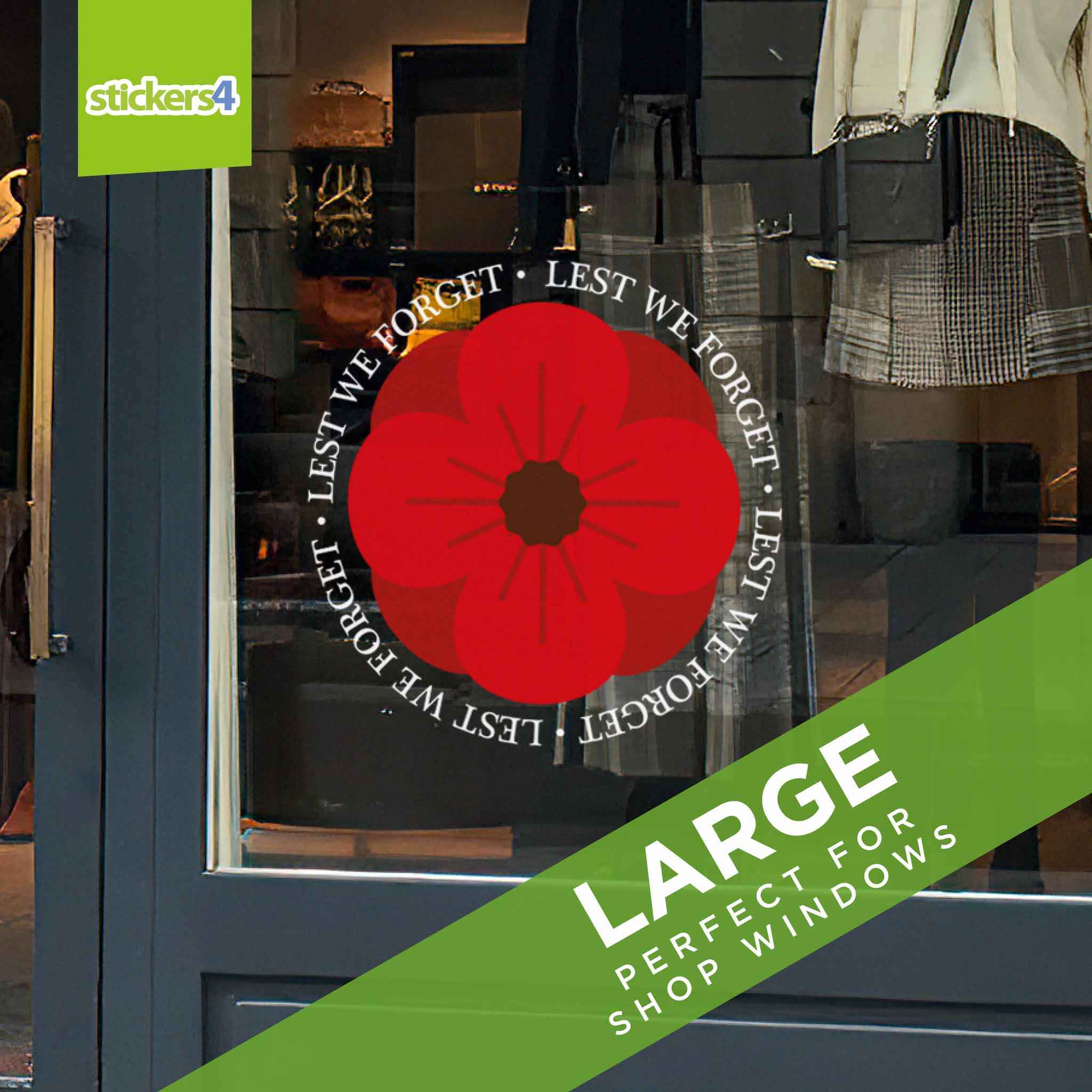 Lest We Forget Poppy Roundel | Remembrance Day Display