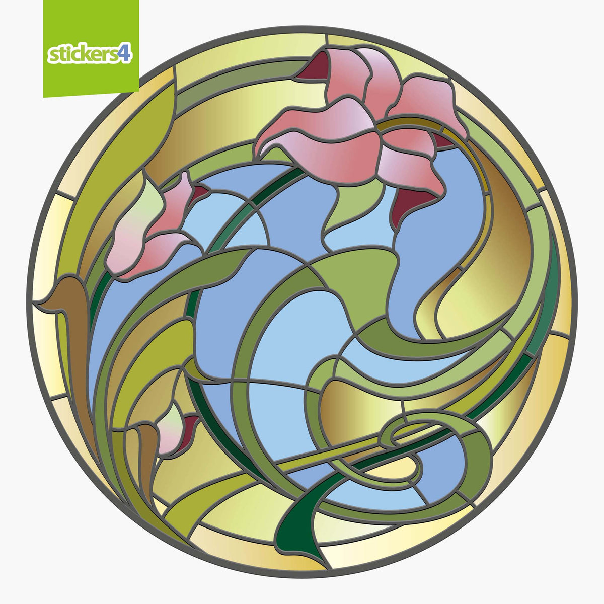 Lilies Suncatcher Roundel Window Cling