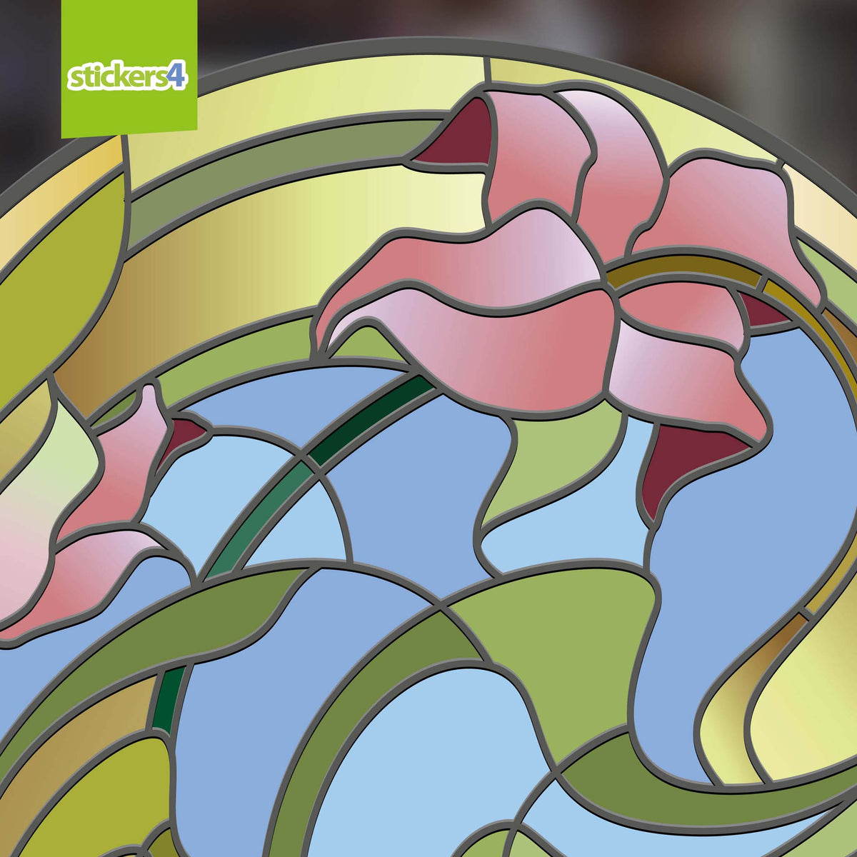 Lilies Suncatcher Roundel Window Cling
