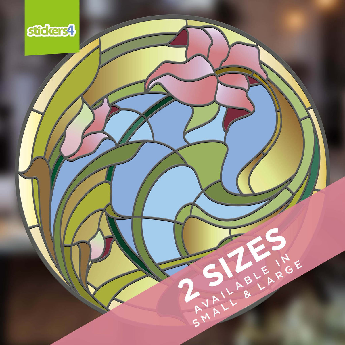 Lilies Suncatcher Roundel Window Cling