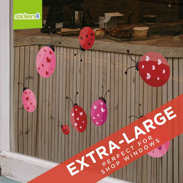 Love Bugs Window Stickers Valentines Day Window Display