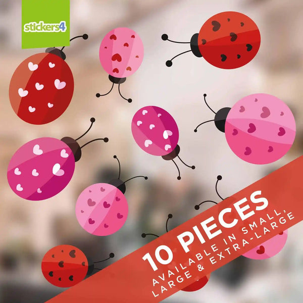 Love Bugs Window Stickers Valentines Day Window Display