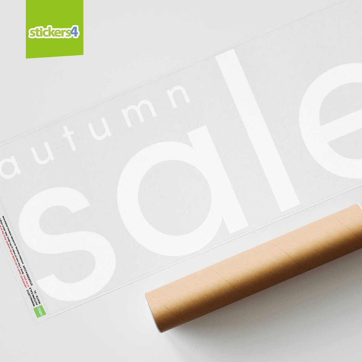 Minimalistic Seasonal Sale Window Sticker