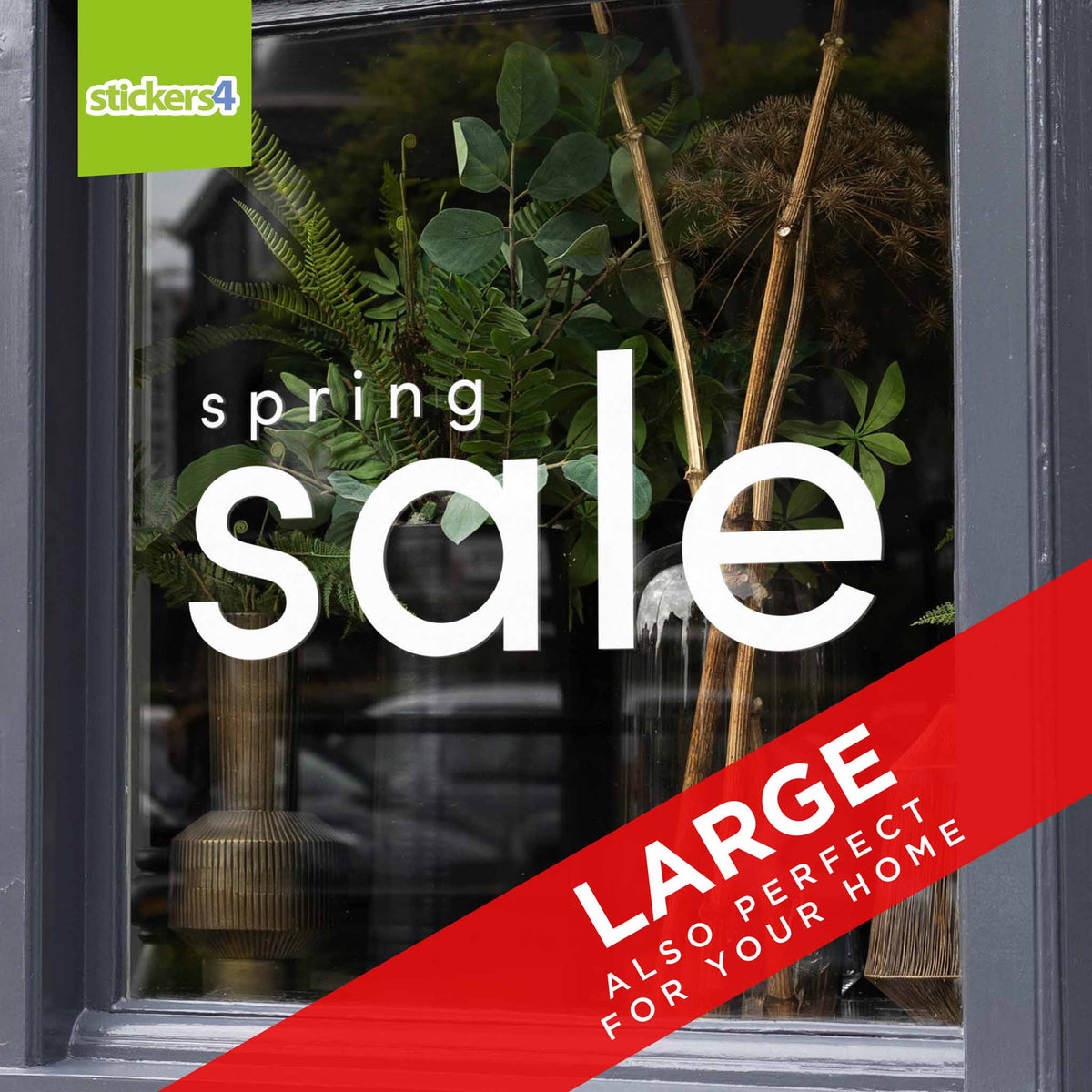 Minimalistic Seasonal Sale Window Sticker