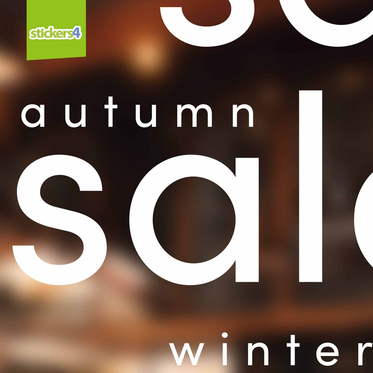 Minimalistic Seasonal Sale Window Sticker