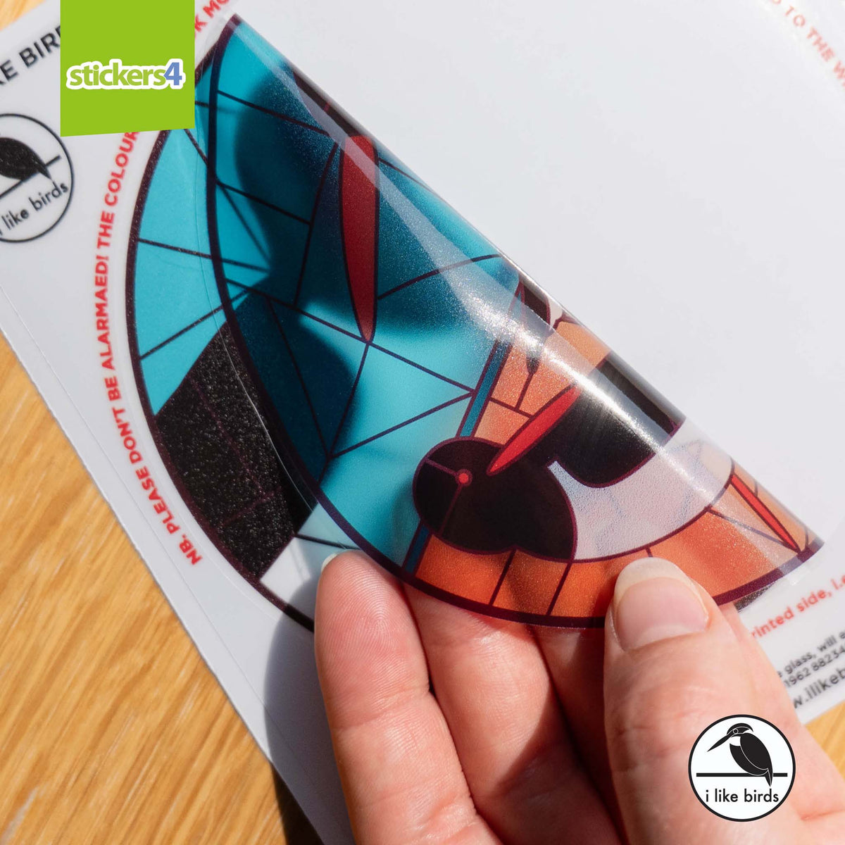 I Like Birds - Oystercatcher Suncatcher Window Sticker