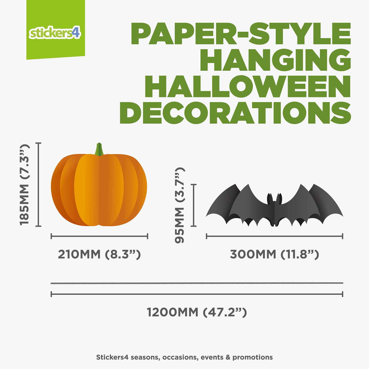 Paper-Style Hanging Halloween Decoration Window Sticker