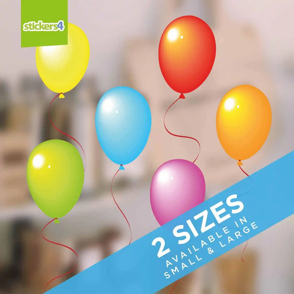 Party Balloon Pack Window Cling Stickers Birthdays, Weddings and Events