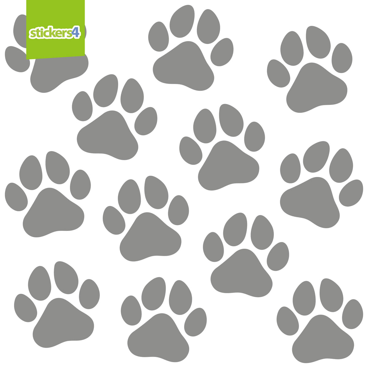 Paw Print Glass Awareness Stickers