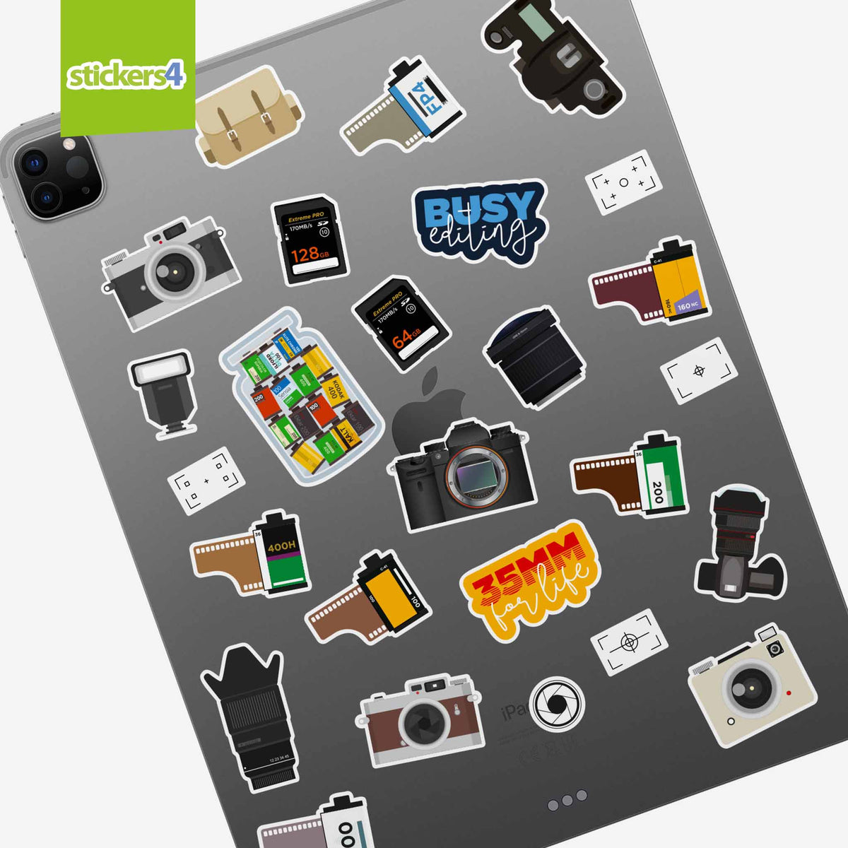 Photography Laptop Stickers  |  26 Stickers  |  Perfect Gift for Photographers