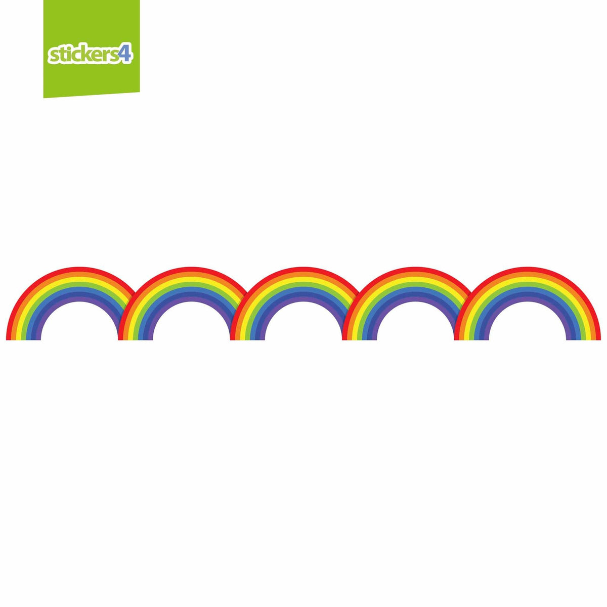 Rainbow Border Window Cling Sticker Perfect Anytime