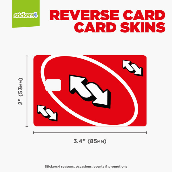 Reverse Card Credit Card Stickers | Bank Card Skins