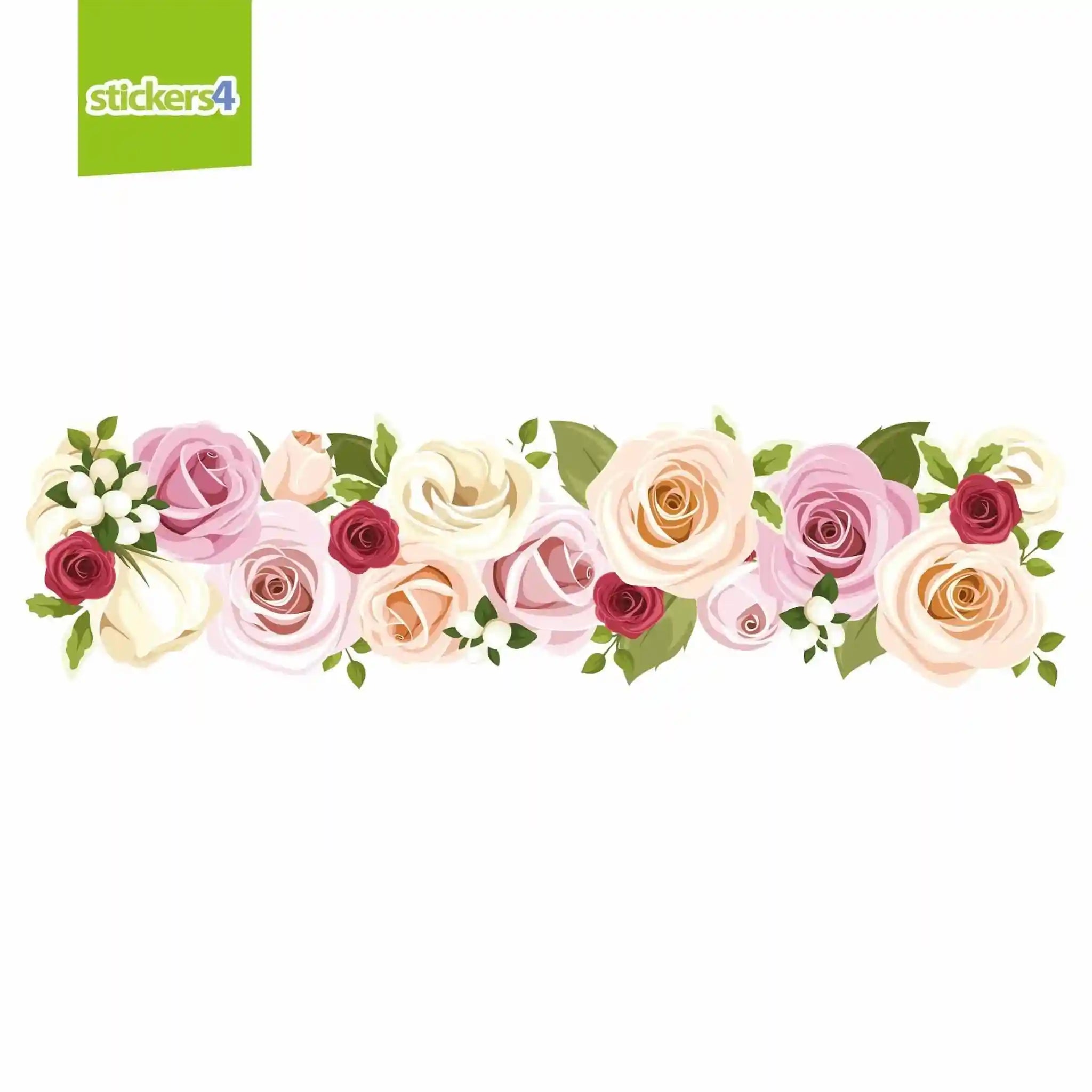 Roses Floral Window Border