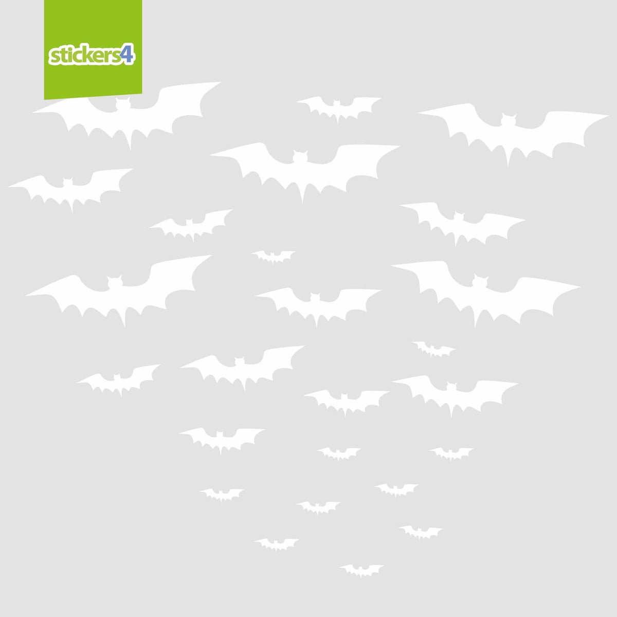 Set of 25 Halloween Bat Window Stickers Halloween Display