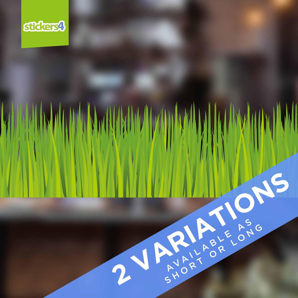 Grass Border Window Border Sticker Occasions