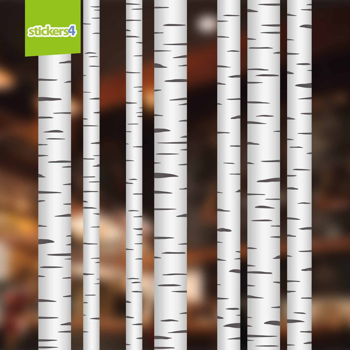 Silver Birch Trees Window Stickers