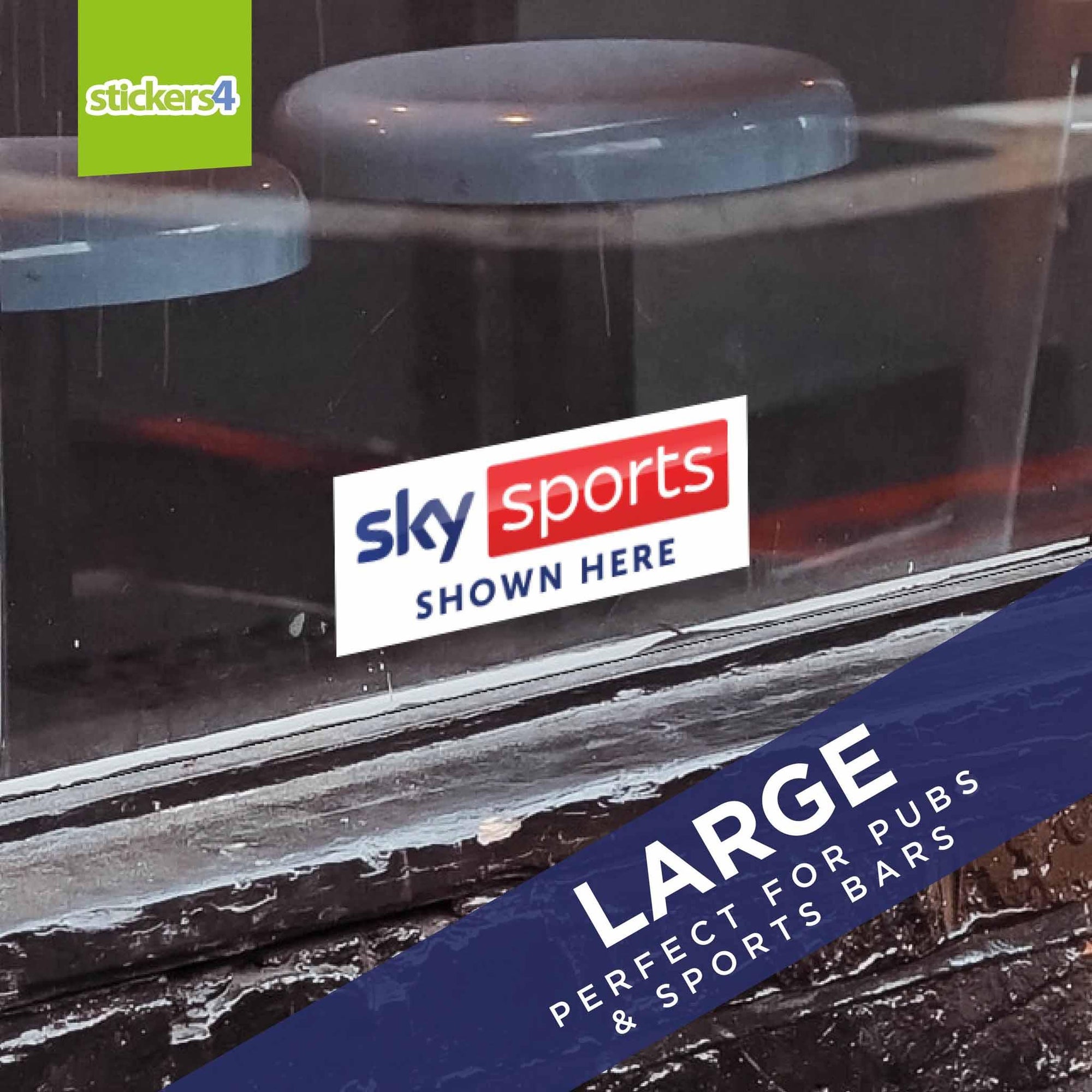 Sky Sports Shown Here (Pair) Window Sticker Events