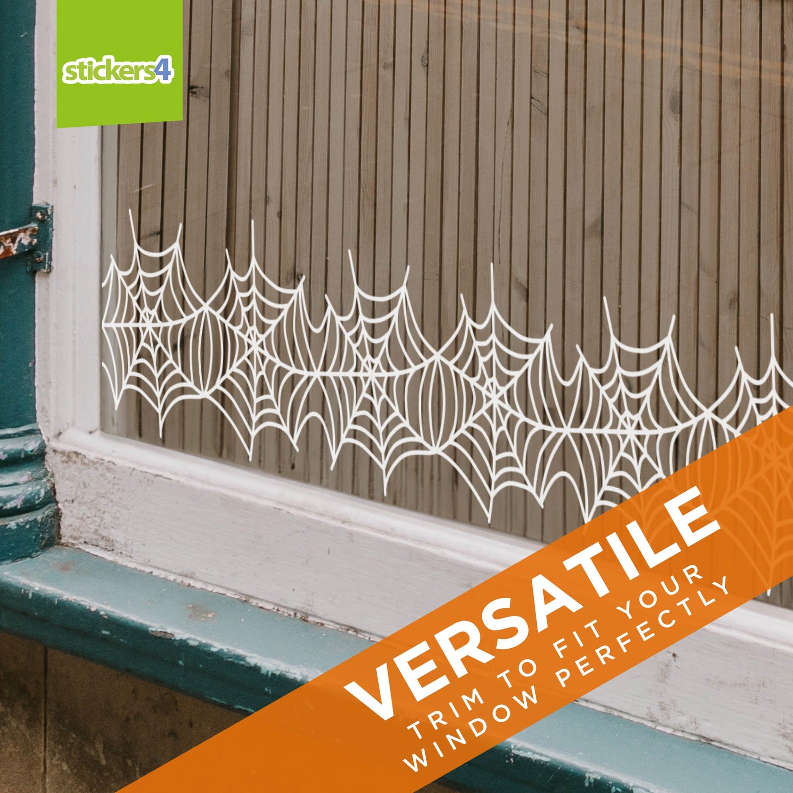 Spider Web Border Window Sticker Halloween Display