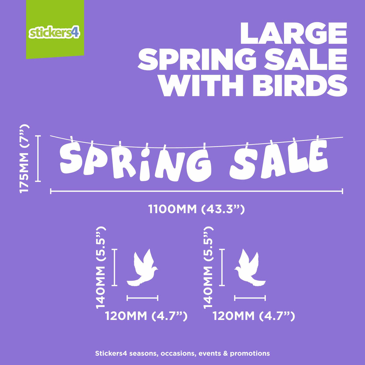 Spring Sale with Birds