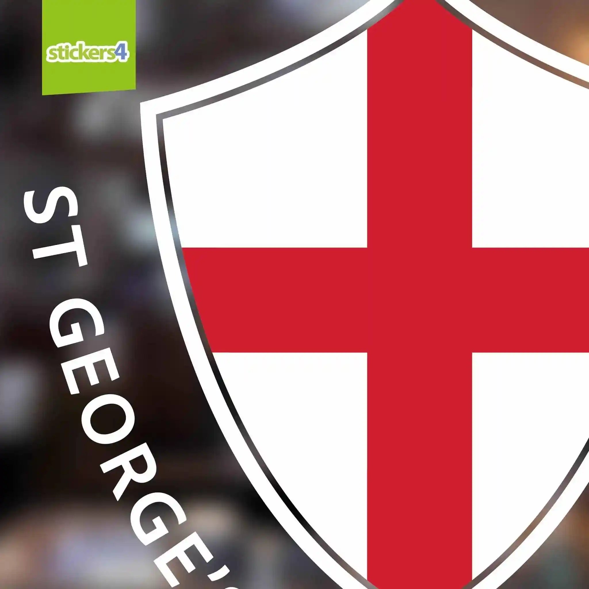 St George's Day Shield Window Sticker | St George's Day | Stickers4