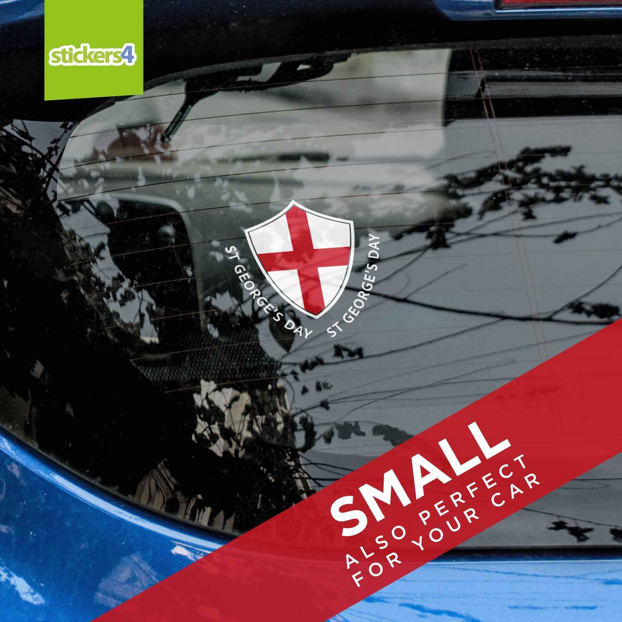 St George's Day Shield Window Sticker | St George's Day | Stickers4