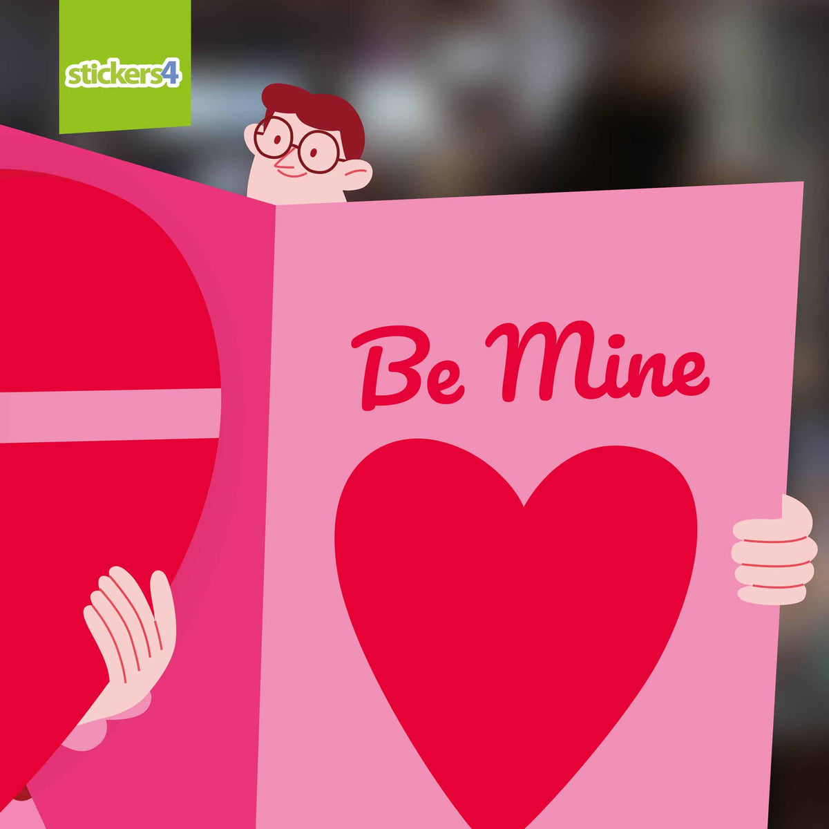 Sweetheart Duo - Be Mine Window Sticker