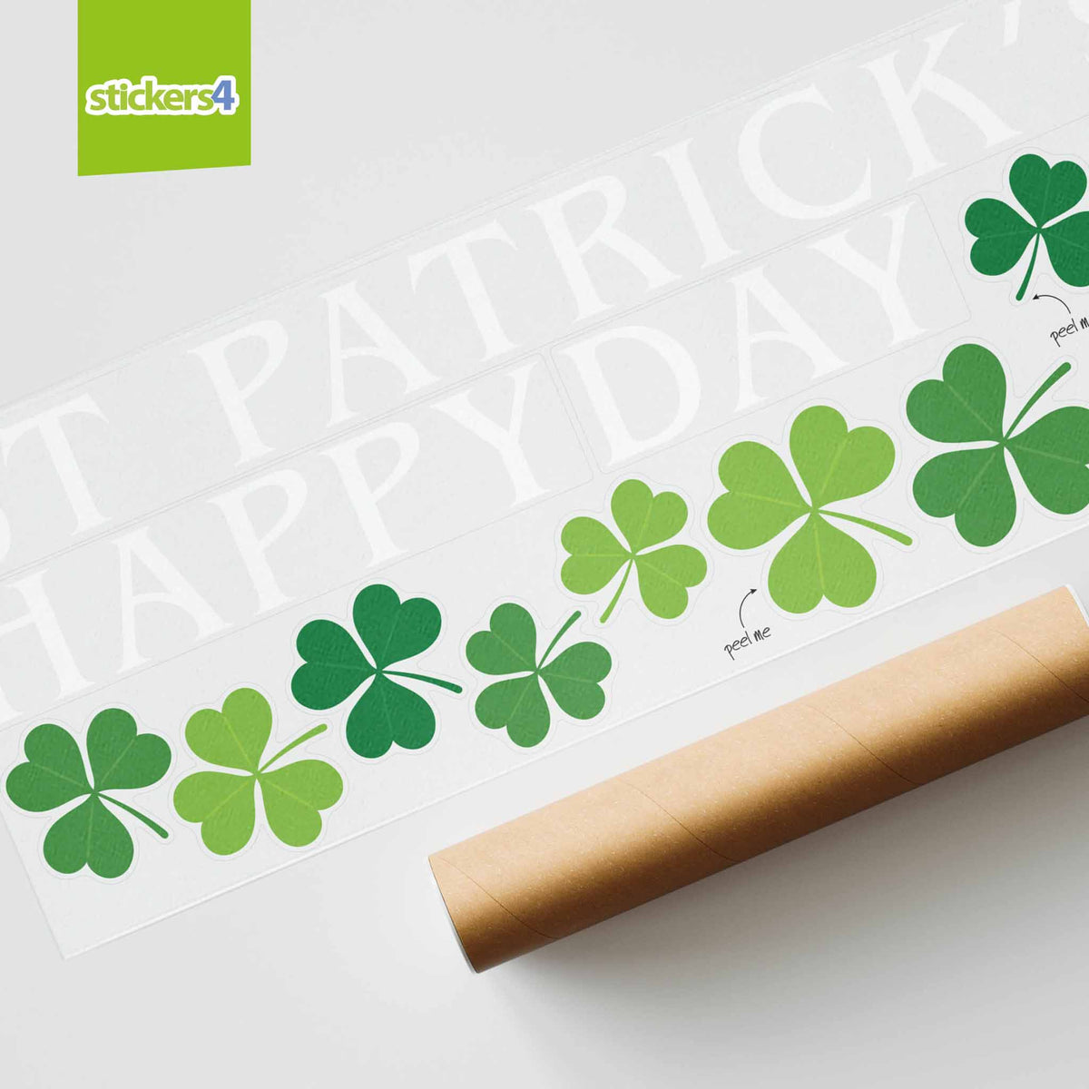 Traditional Patrick&#39;s Day Text Window Sticker