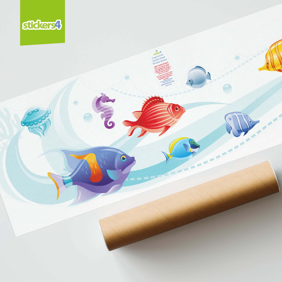 Tropical Fish Border Window Sticker