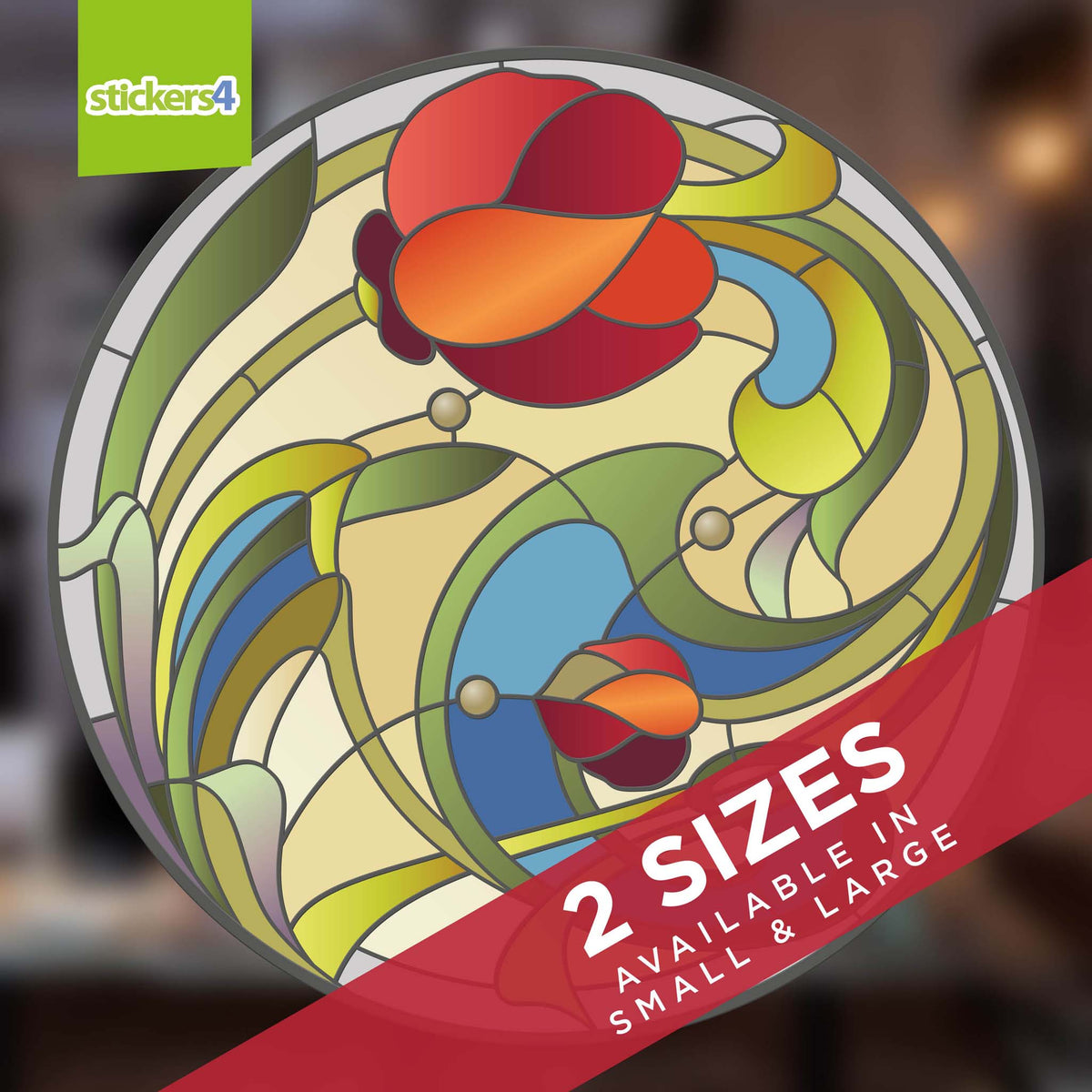 Tulips Suncatcher Roundel Window Cling