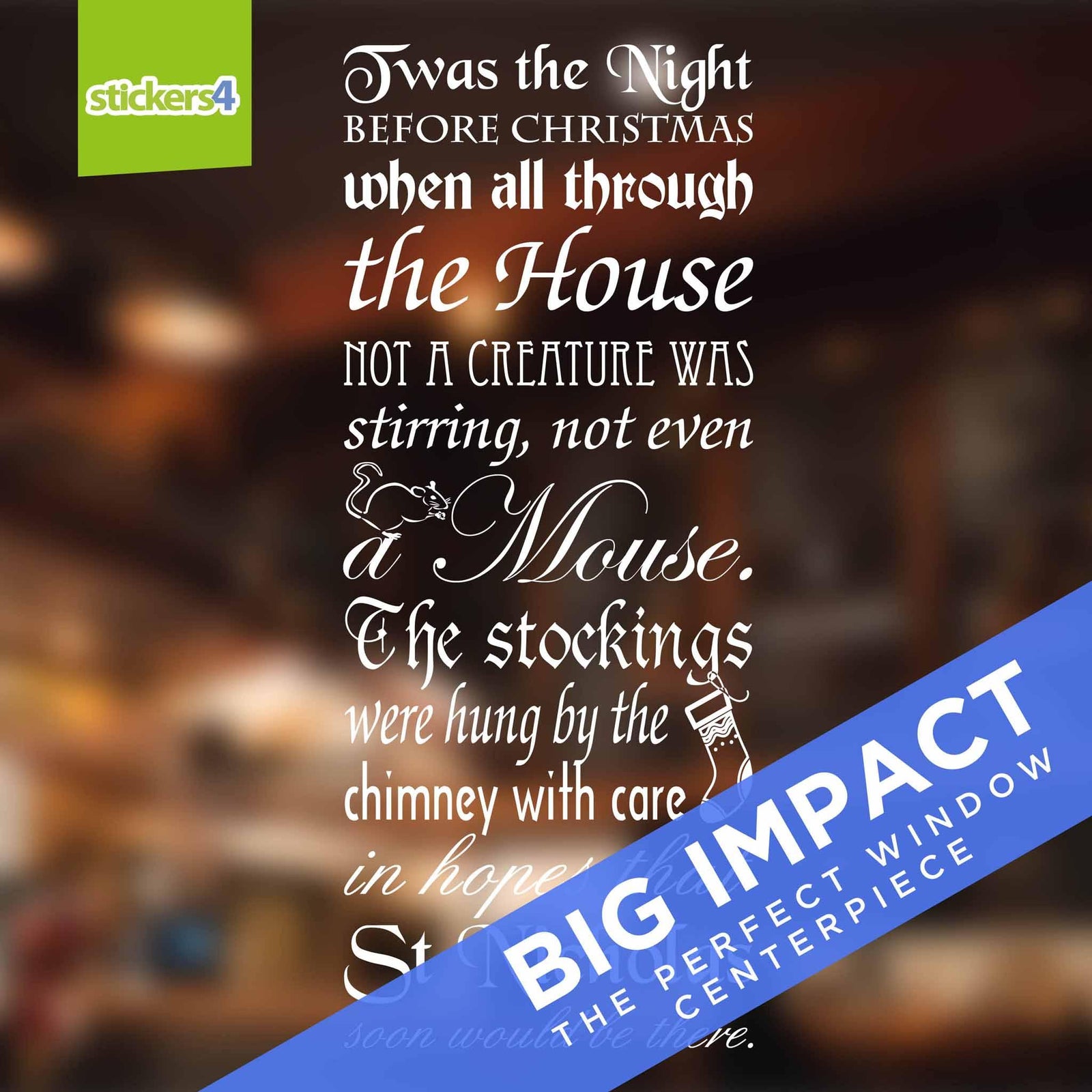 Twas the Night Before Christmas Christmas Window Display