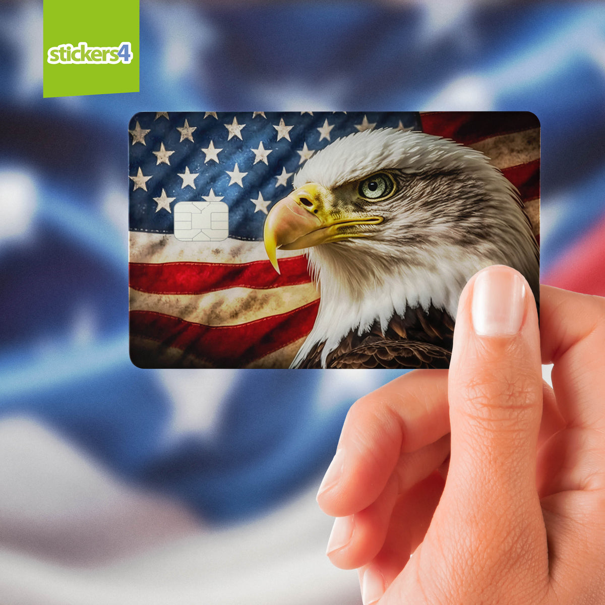 USA Credit Card Stickers