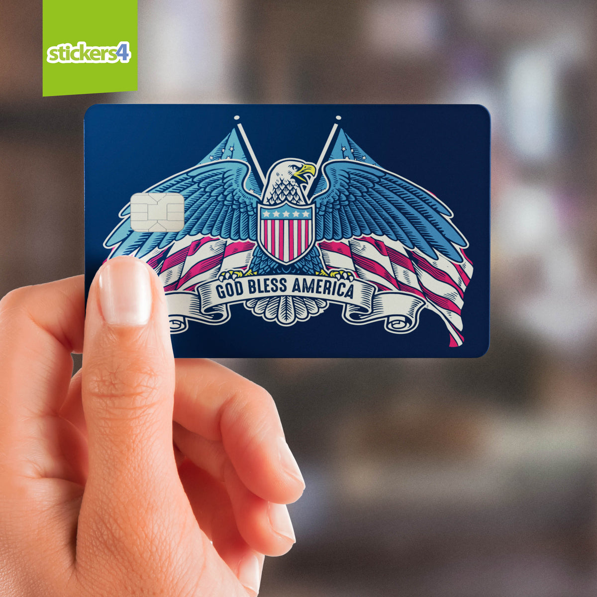 USA Credit Card Stickers