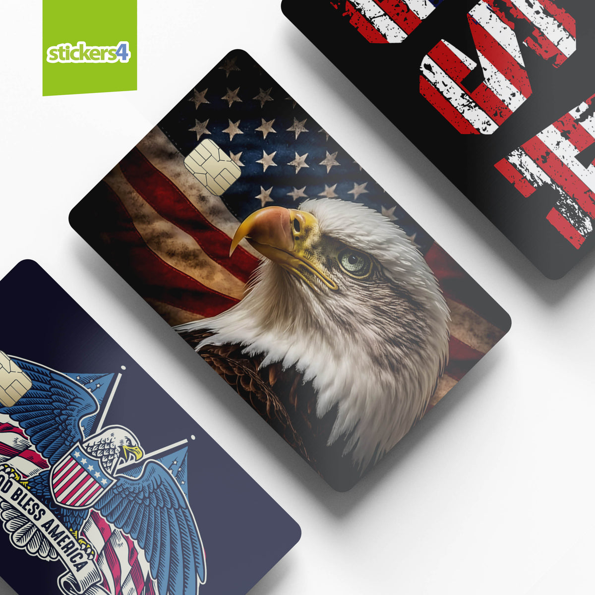 USA Credit Card Stickers