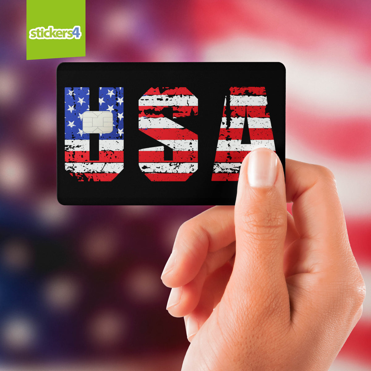 USA Credit Card Stickers