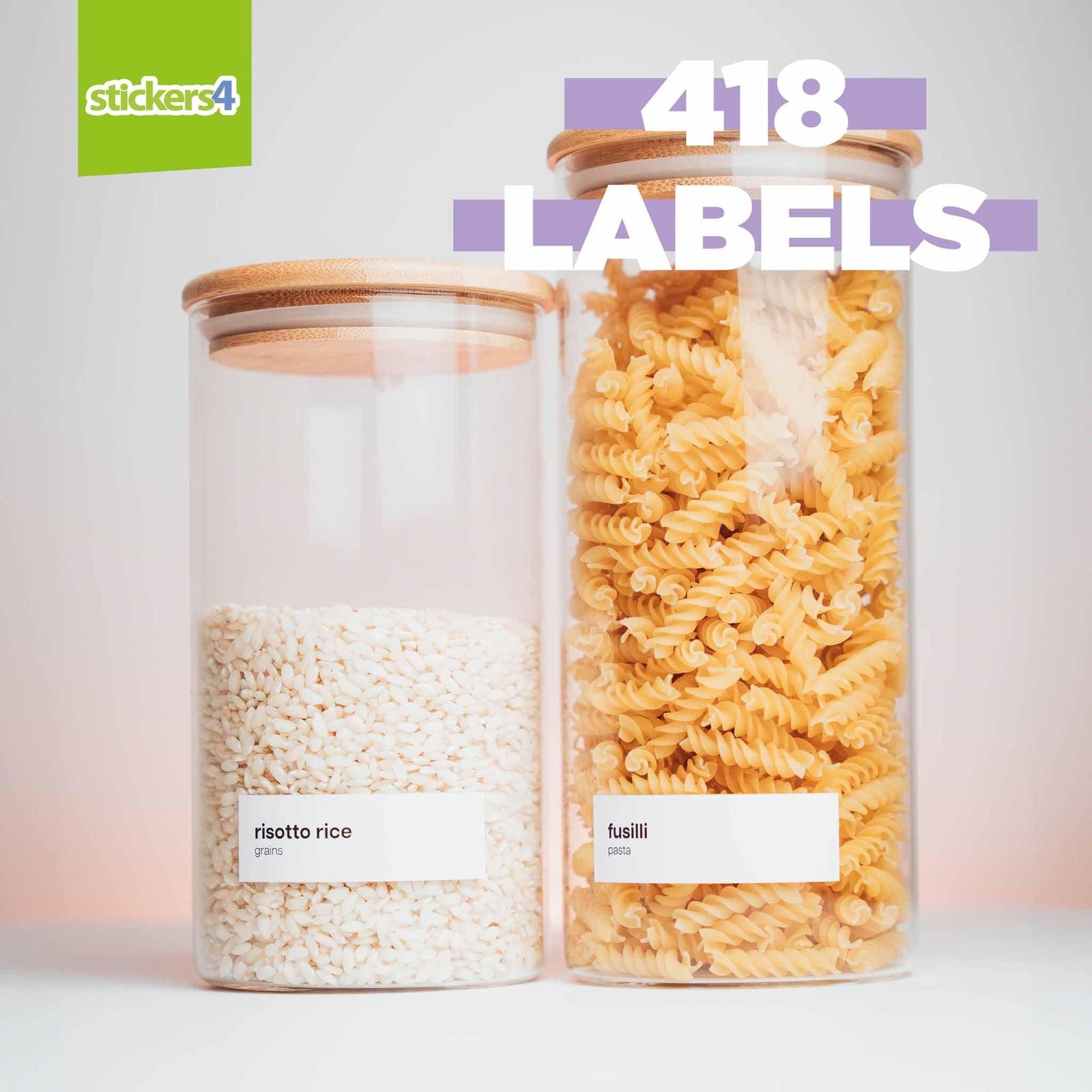 418 Pantry Labels - Ultimate Collection Kitchen Labels Home Organisation