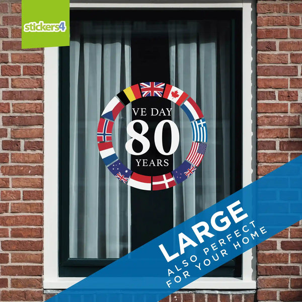 VE Day Allied Forces Roundel Window Sticker | 80th Anniversary