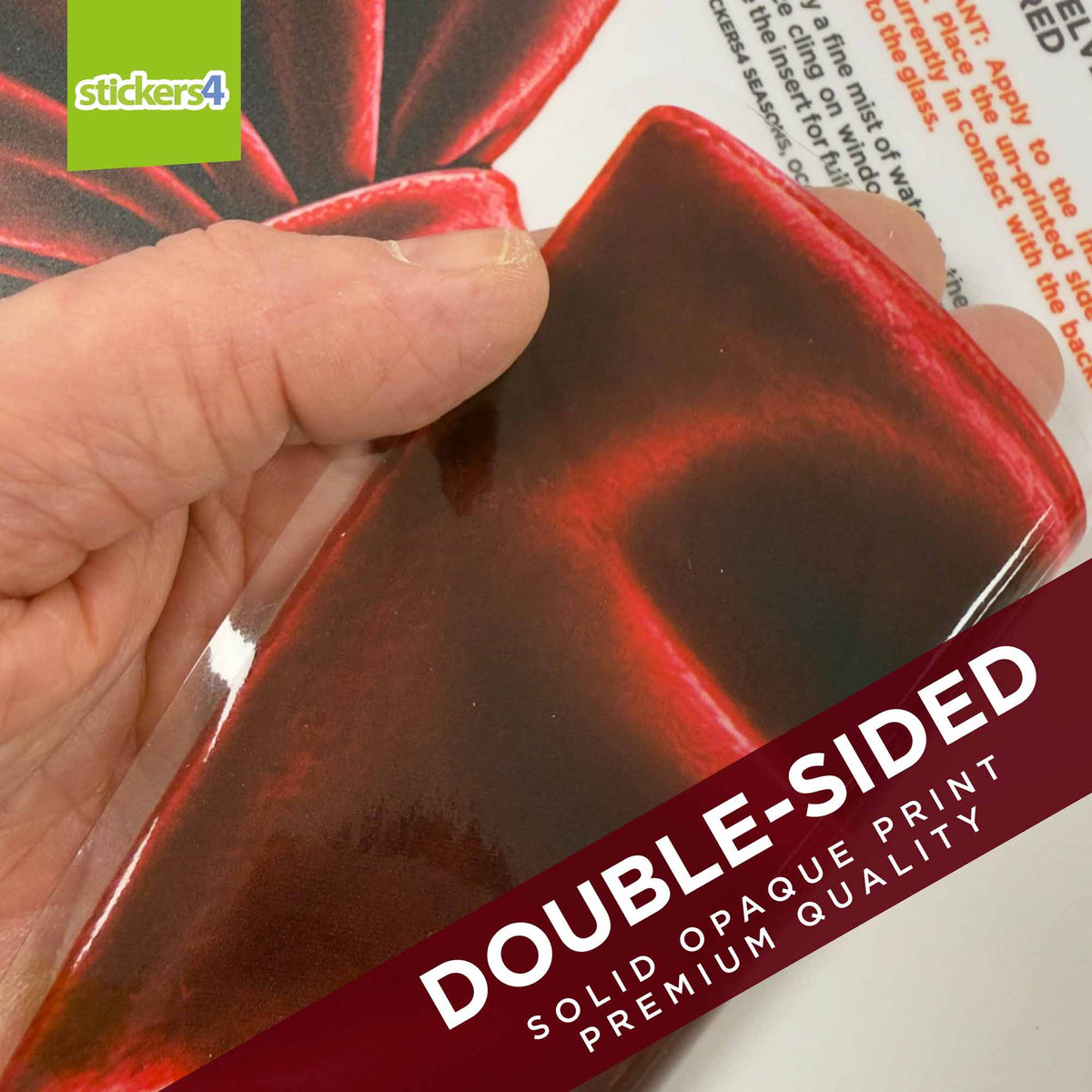 Double-sided velvet bow window sticker decoration