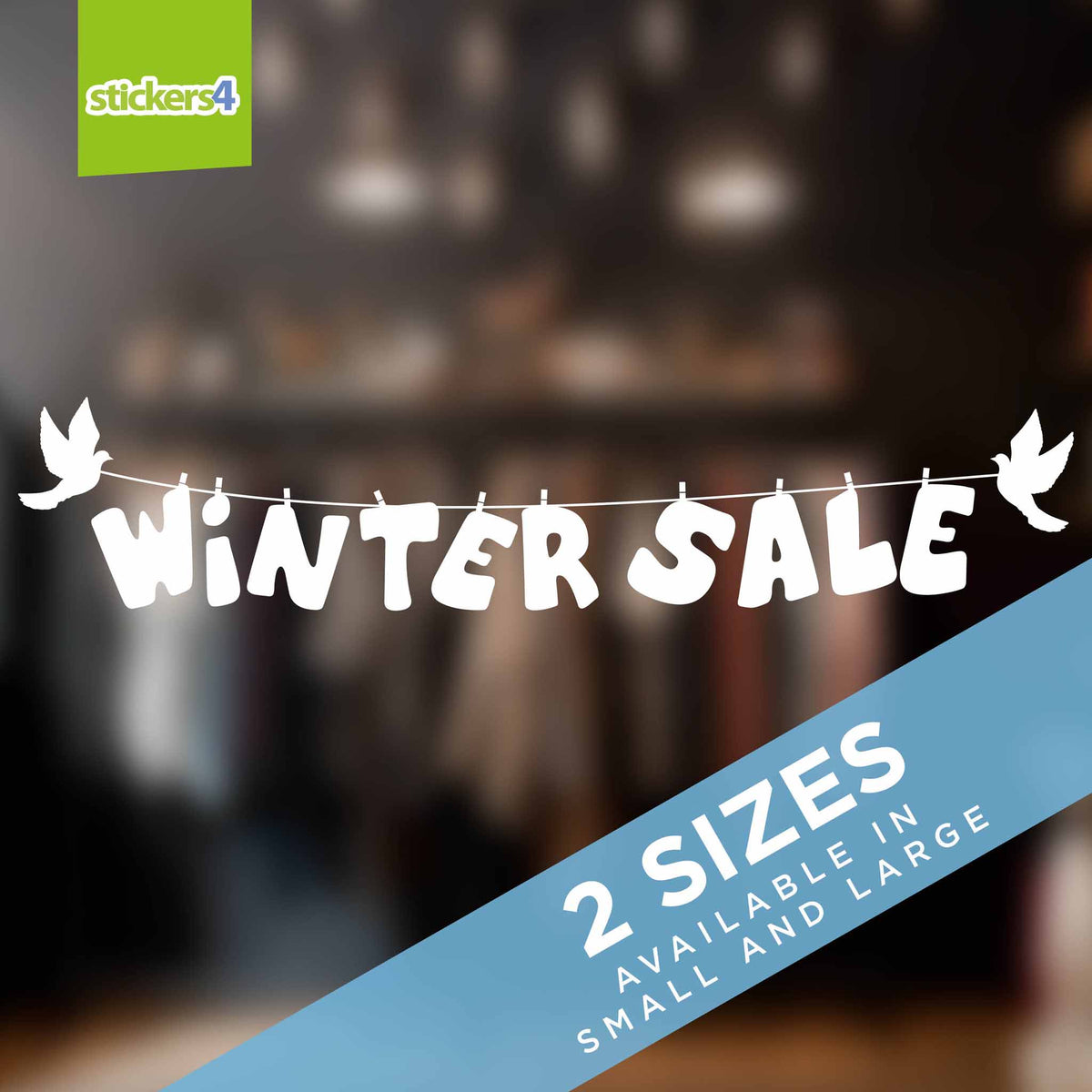 Winter Sale with Birds