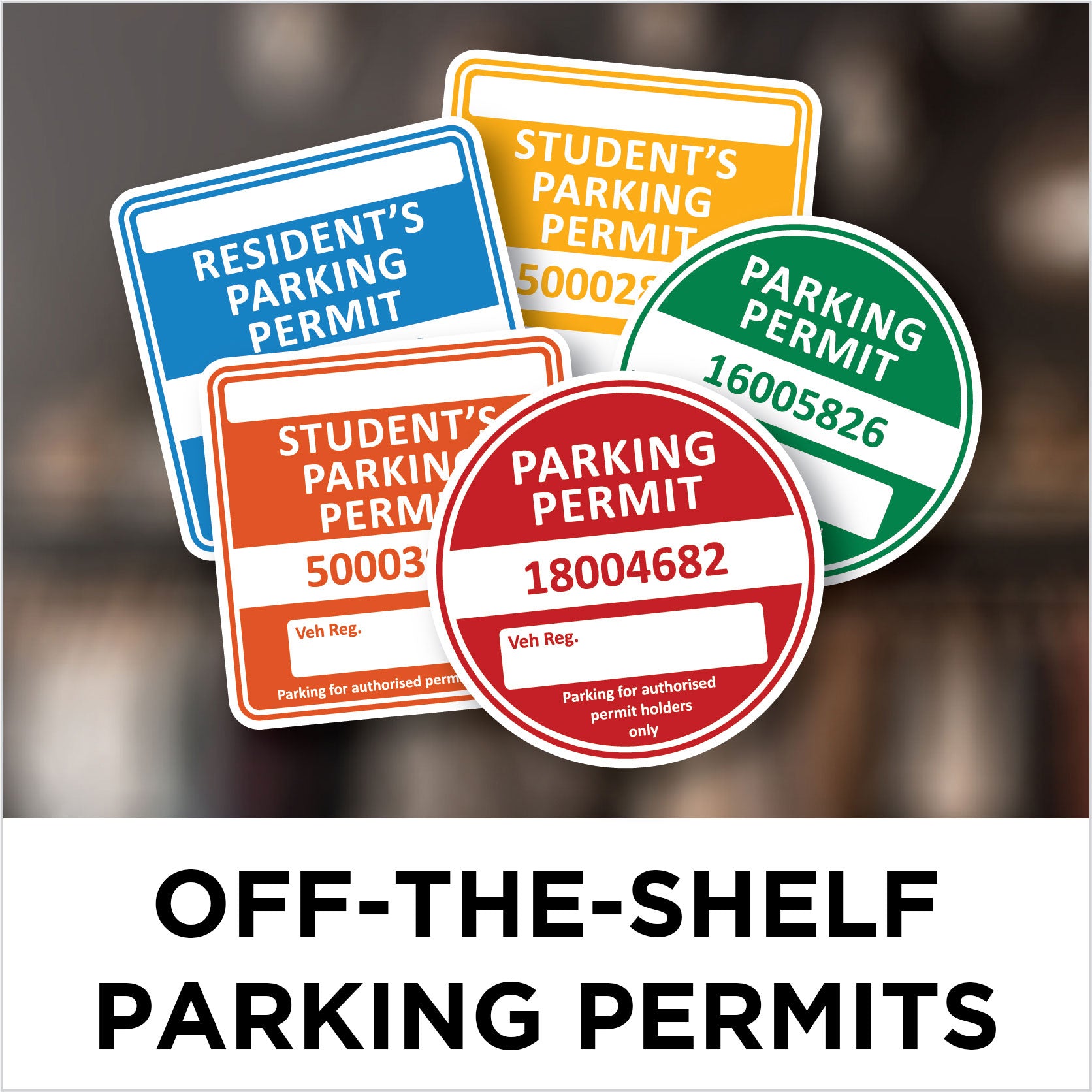 Parking Permit Window Stickers | Custom Parking Permits | Stickers4