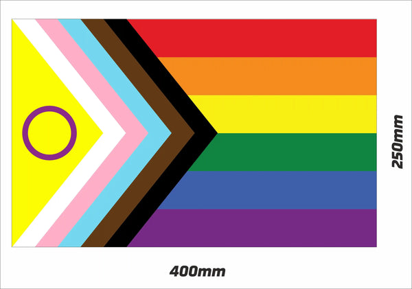 Progress Flag Window Sticker 