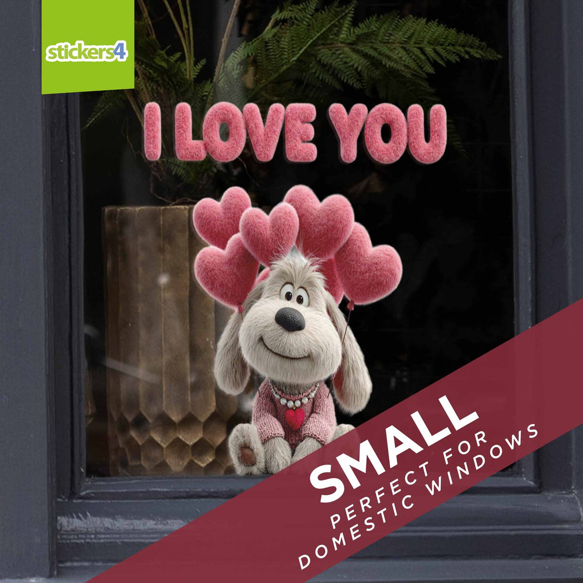 Puppy Love Window Sticker