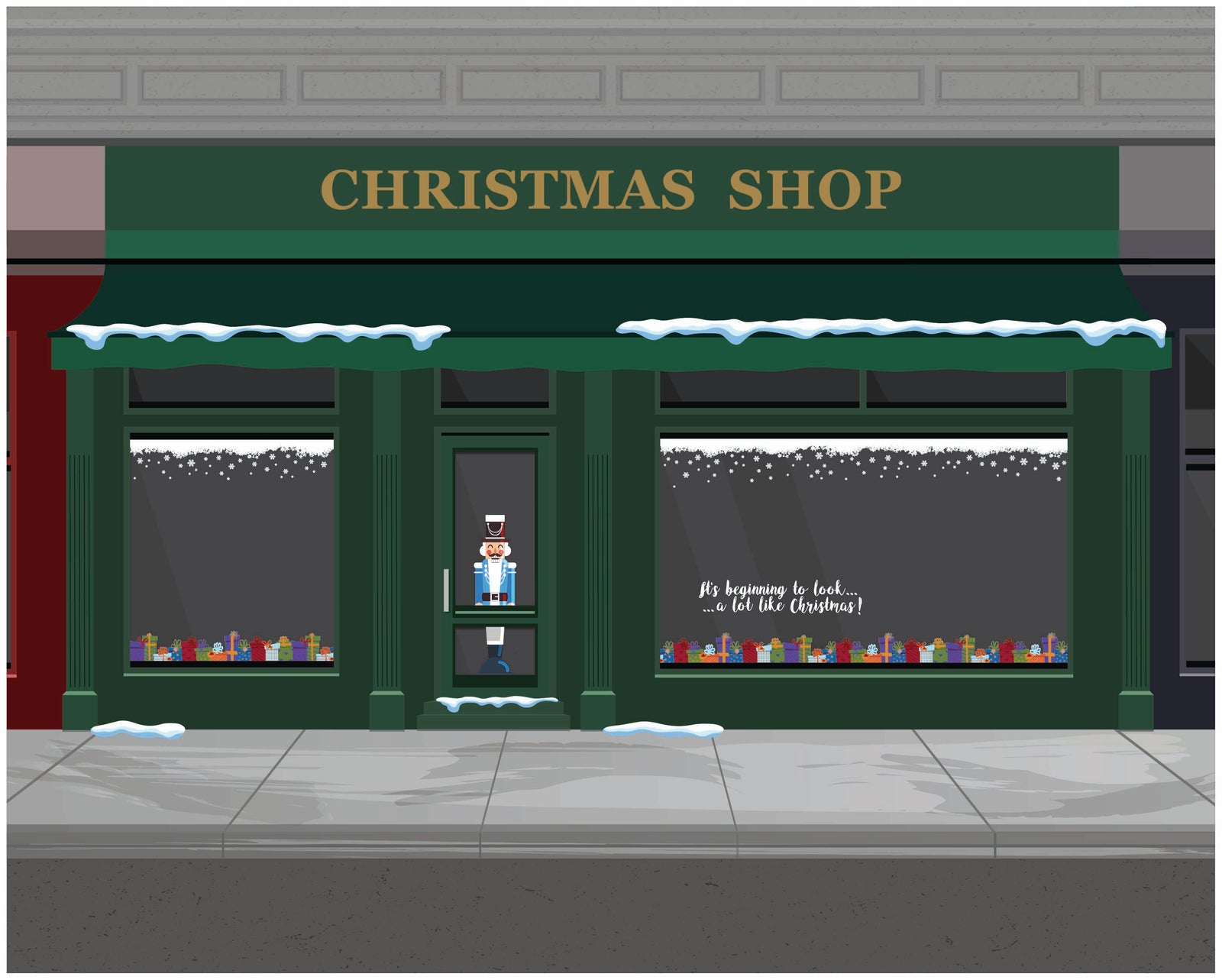 presenting Christmas Festive display idea