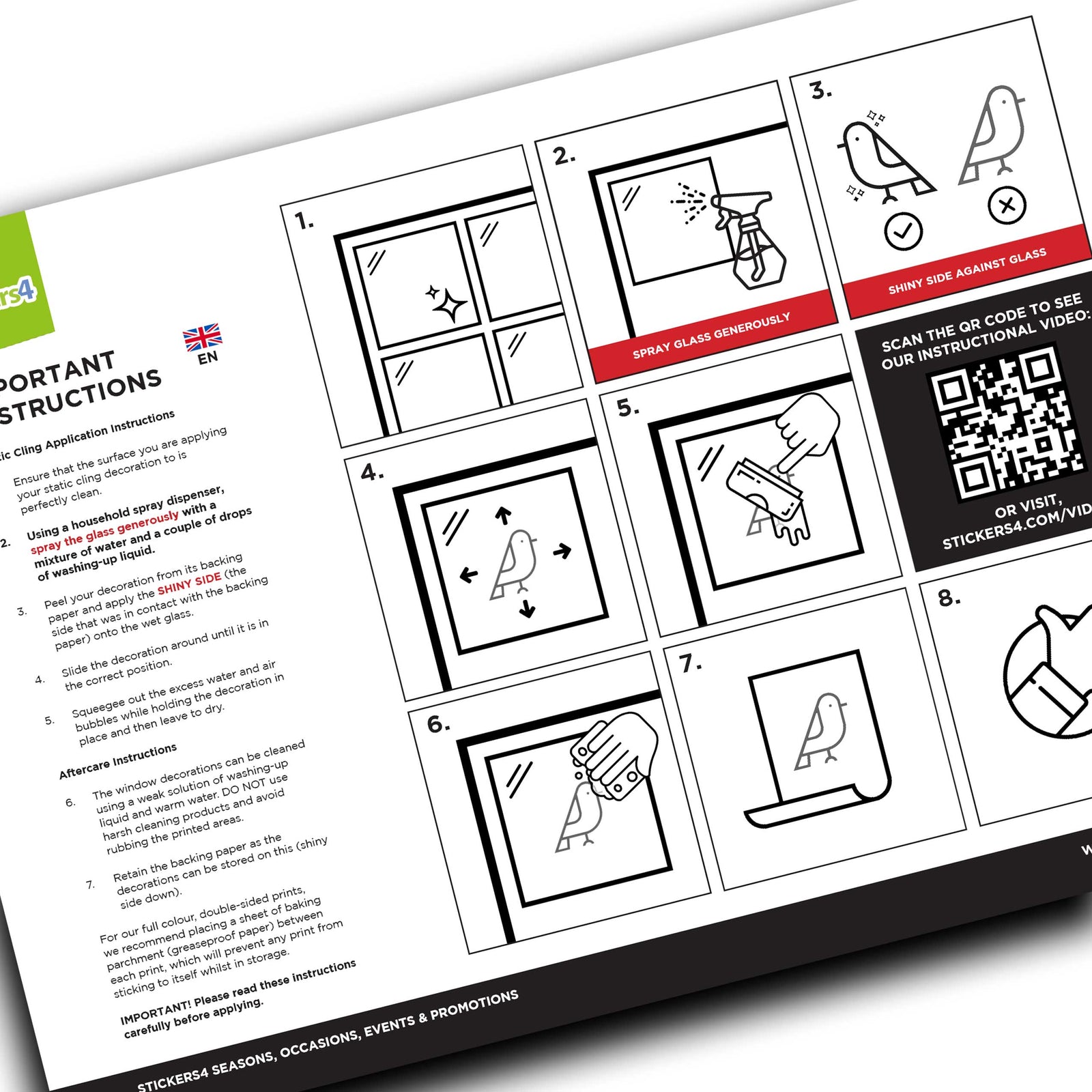 window sticker application instructions