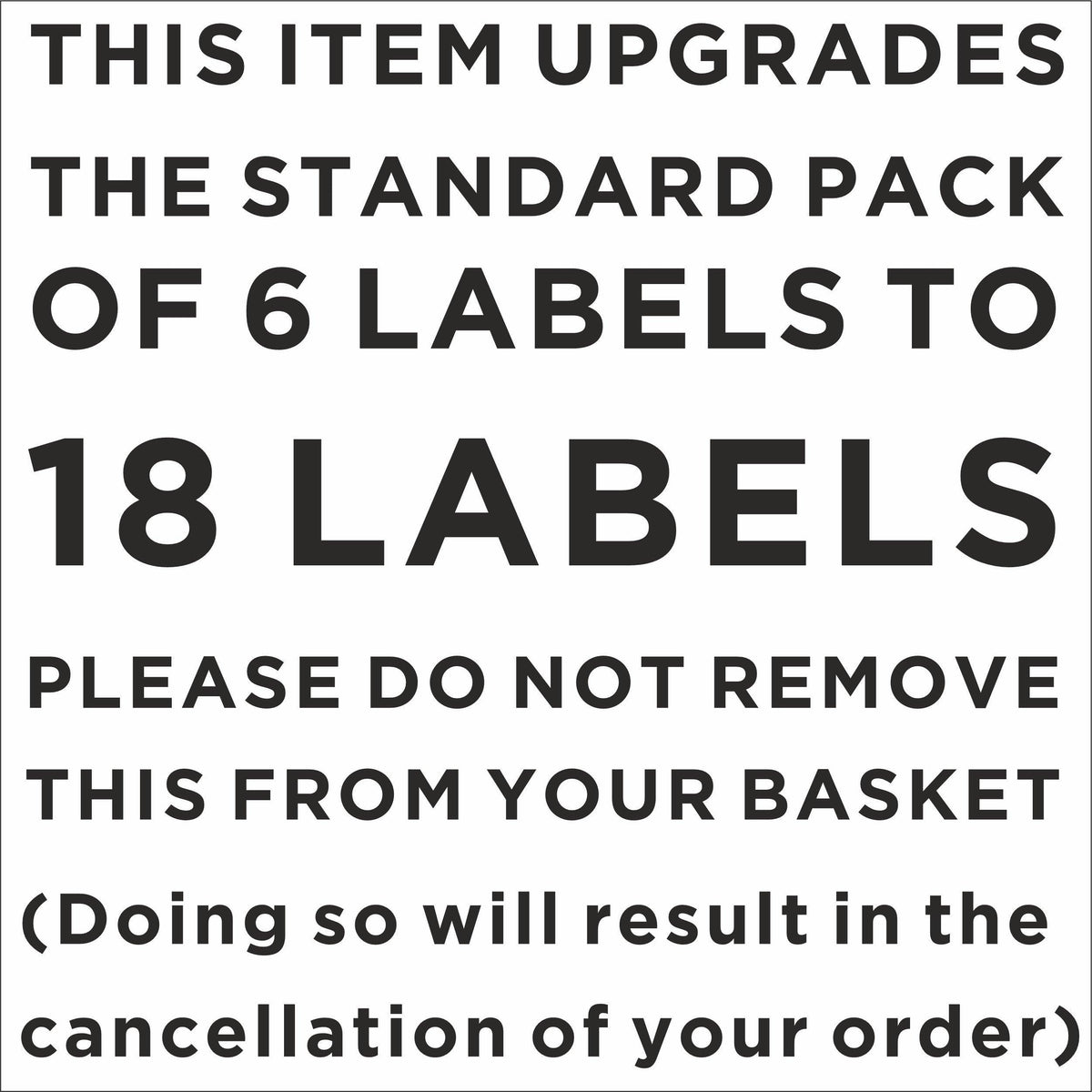 &#39;+12 Custom Pantry Labels Large White (Add on - 18 Total) DO NOT REMOVE FROM BASKET Home Organisation