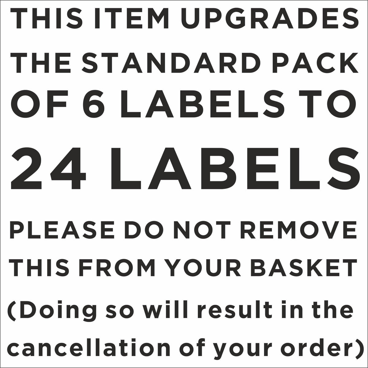 &#39;+18 Custom Pantry Labels Large White (Add on - 24 Total) DO NOT REMOVE FROM BASKET Home Organisation