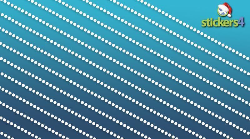 20 Replacement / Extra Ball Chain Effect Clings for Large Baubles Christmas Window Display