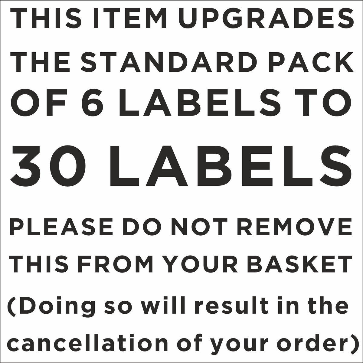 &#39;+24 Custom Pantry Labels Large White (Add on - 30 Total) DO NOT REMOVE FROM BASKET Home Organisation
